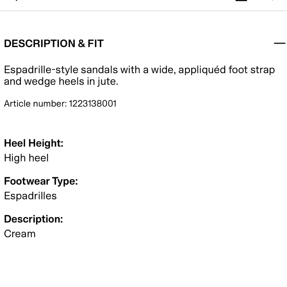 HM Wedge Heeled Espadrille Sandals - Picture 5 of 5